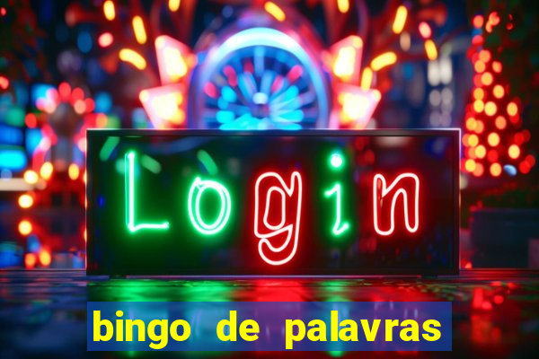 bingo de palavras de natal